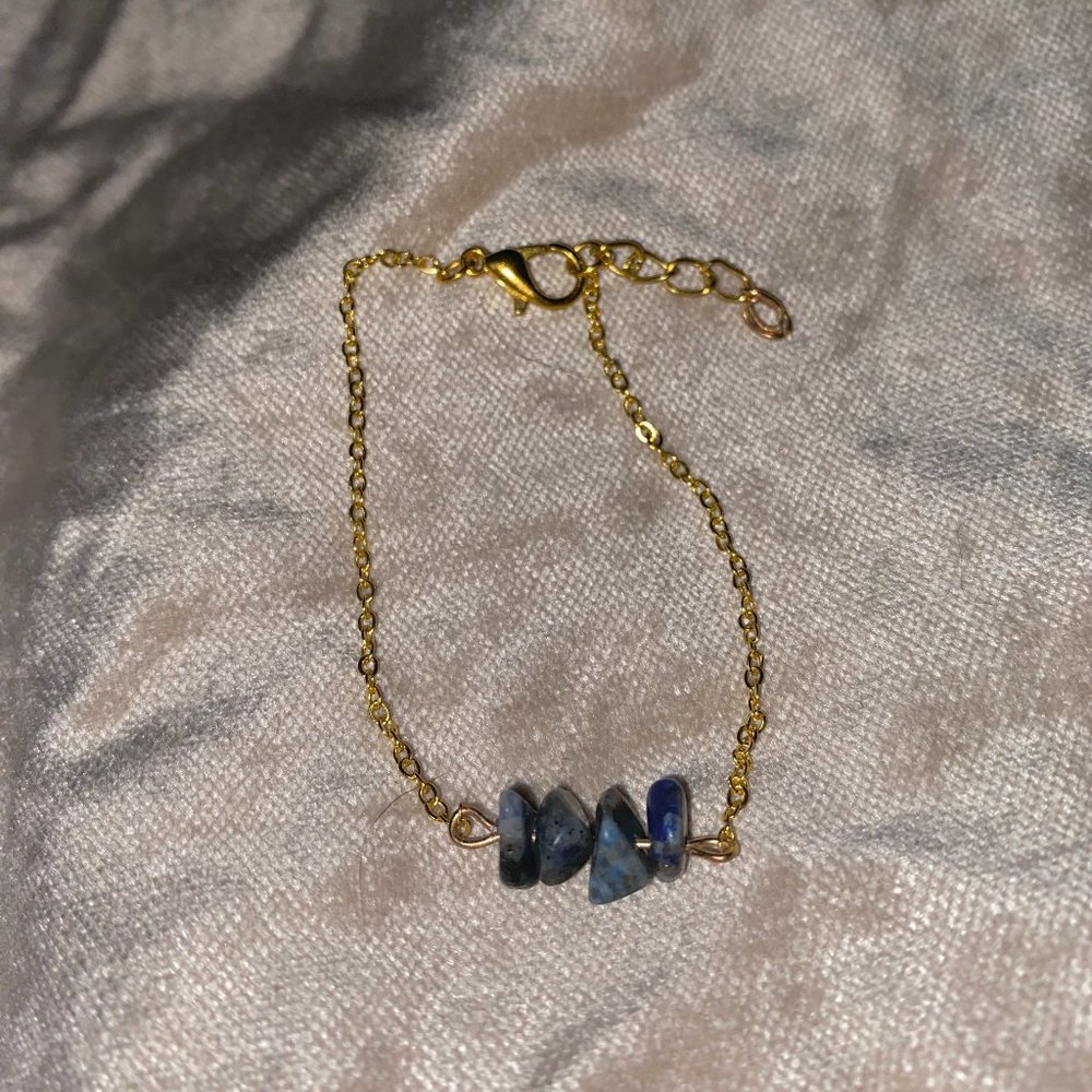 Blue Aventurine Crystal Gemstone Bracelet